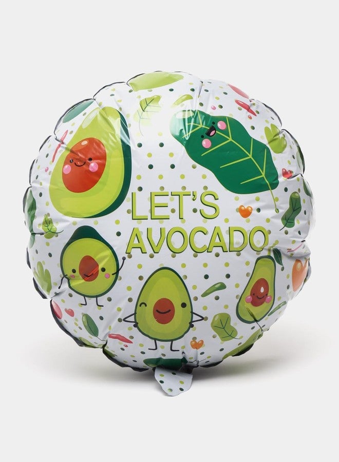 Atpata Funky Mexican Theme Jumbo Self Standing Foil Balloons Set - Cactus Nacho Avocado with Balloon Base | Spanish Fiesta Birthday Baby Shower Taco Party Centerpieces (Avocado 5pcs. Set) - Image 2